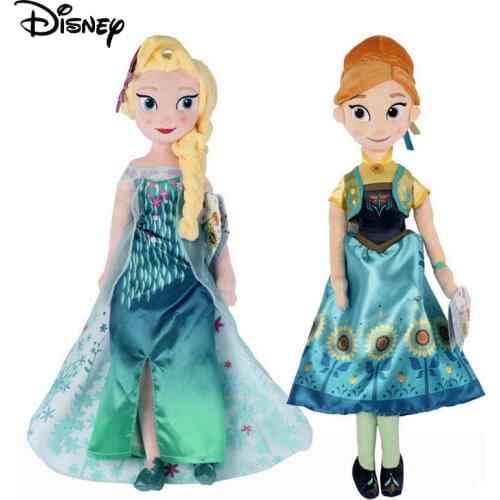 40/50cm Disney Frozen 2 Anna Elsa Stuffed Plush Toy Snow Queen Princess Cartoon Cute Doll Birthday Christmas Gift For Kids Girls