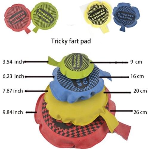 1PCS Tricky Jokes Gag Toy Fun Fart Pad Squishy Cushion Pranks Maker Novelty Games Toy Gift Kids Random Color