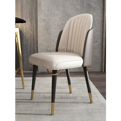 Italian Light Luxury Home Post Modern Simple Designer Dining Chair