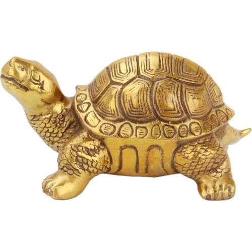 Chinese Traditional Fengshui Coins Money Attractor Decor Figurines Statue Figure Craft, Golden Plated, 3-7inch