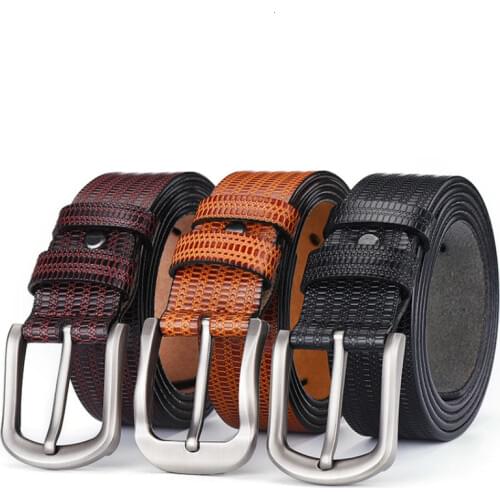 2016 Belts For Men High Quality Cow Genuine Leather Designer Belt Male Fashion Classic Vintage Pin Buckle Strap For Cowboy Jeans