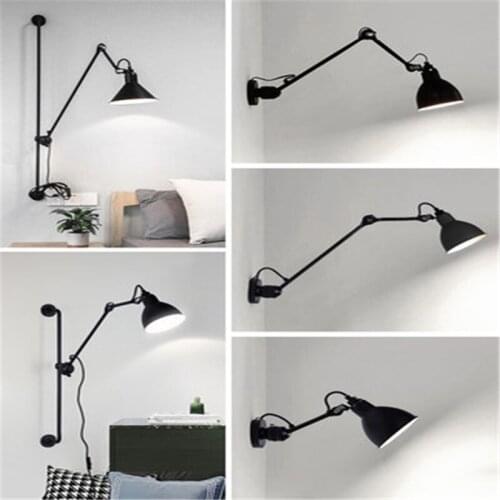 Nordic decoration home lamparas de techo colgante moderna bedroom light iron bedside aisle dining room wall lamp