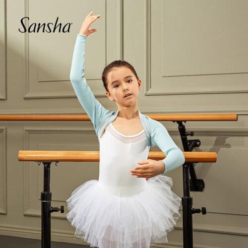 Sansha 2019 New Girls Warm Up Top Knitted Sweater Gymnastic Kids 76AH0004V