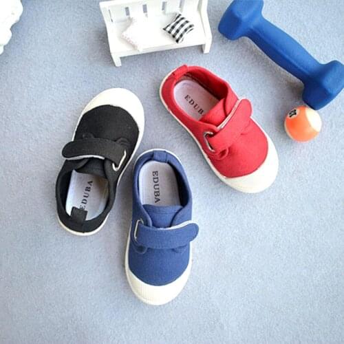 Spring And Autumn Boys And Girls Canvas Shoes Fashion Multicolor Baotou Casual Soft Sole Childrens Shoes YNN