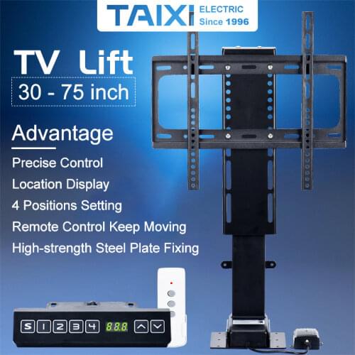 TV LIFT Height Adjustable TV Mount Electric lifting support for TV Applicable to 32'~70'-inch Motorized Vertical Stand Lift