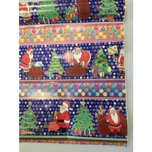 Christmas Gift Paper Santa Claus Blue christmas decorations рождественские украшения