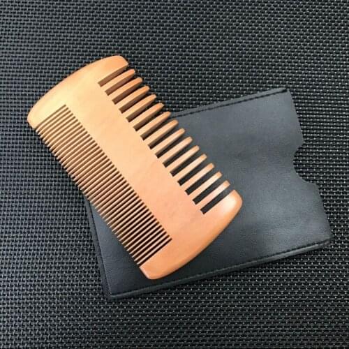 Natural Wood Hair Brush Hair Comb For Men Beard Care Anti-Static Wooden Comb Brushing Beard Atencil hair Care Accessories