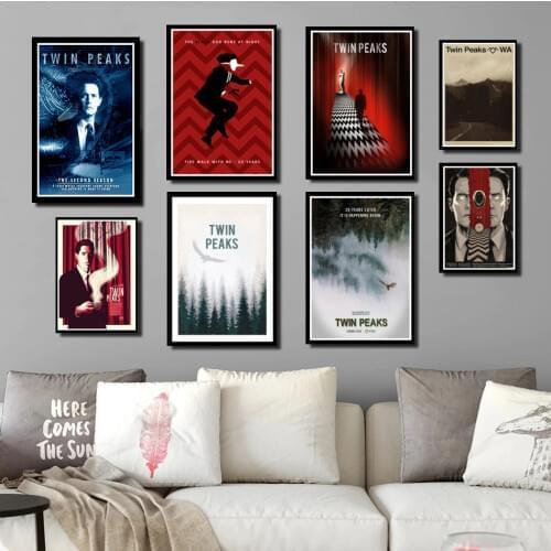 Perfect JL Twin Peaks TV Series Shows Classic Movie Anime Poster And Prints Art Wall Pictures Home Decor wall stickers