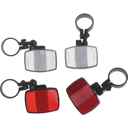 Bike Lights Handlebar Mount Safe Reflector Bicycle Bike Front Rear Warning Red / White Bike Accessories Wholesale Outdoor