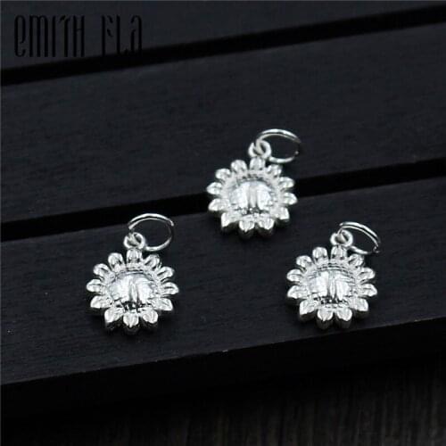 Emith Fla 100% 925 Sterling Silver Leaf Charm Fit Original European Bracelet Authentic DIY Pendant Jewelry Making