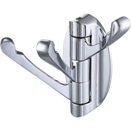 1Pcs Rotating activity Wall Hooks kitchen hook Waterproof hanger Bedroom coat Zinc alloy butterfly three hooks Bathroom Hardware