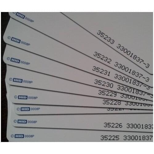 5pcs/ Set H-I-D card 1386 RFID Smart Card ISOCARD 125KHz 26Bit for access control Format H10301