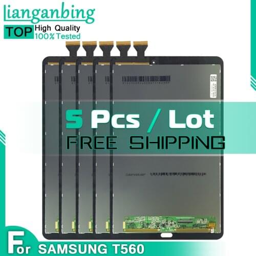 5 PCS Original LCD For Samsung Galaxy Tab E 9.6 SM-T560 SM-T561 T560 T561 Touch screen Digitizer LCD Display Panel 100% Tested