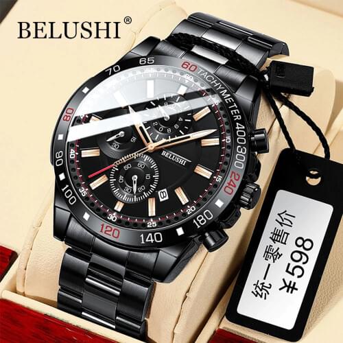 Mens Stainless Steel Watch BELUSHI China