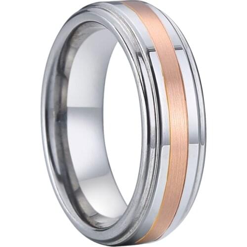 Fine jewelry 14k gold tungsten carbide wedding band couple rings love alliance for men and women