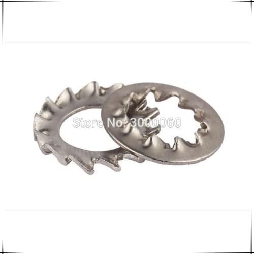M3 M4 M5 M6 M8 Stainless Steel A2 304 Anti-skid Lock Washers Internal External Multi-tooth Washer