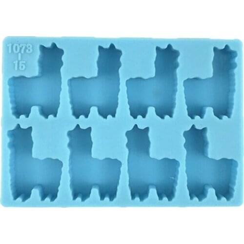 Alpaca Earrings Epoxy Resin Mold Ear Studs Casting Silicone Mould DIY Craft Mold B03B