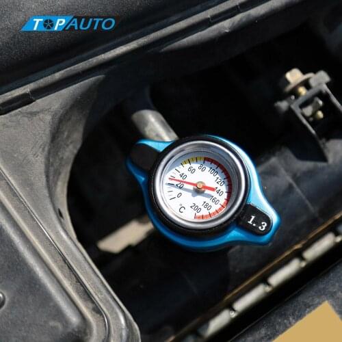 Universal Thermo Thermostatic Radiator Cap Cover with Water Temperature Gauge Car Styling