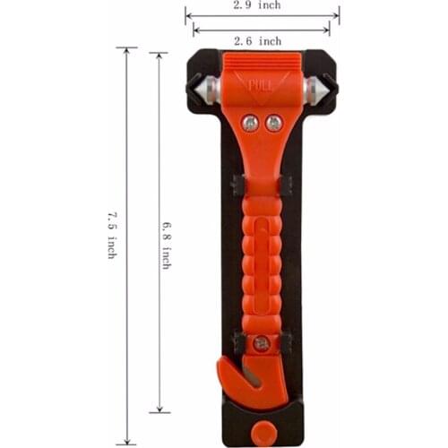 1PCS Portable Survival Safety Hammer Camping Driving Car Seat Belt Cutter Emergency Escape Hammer to Break Window Glass