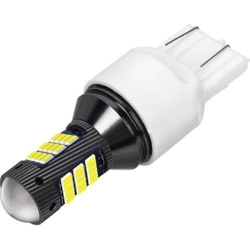 10PCS New T20 7443 W21/5W Super Bright 2016 LED Car Tail Brake Bulbs Turn Signals Auto Rear Parking Lamps Daytime Running Lights