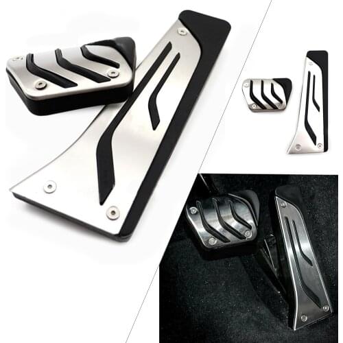 2pcs/set AT Car Brake Fuel Gas Pedal Cover Kits For BMW 1/2/3/4/5/6/7/8 Series X1 X3 X4 X5 X6 Z4