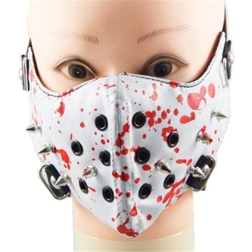 2018 Fashion Party Rock Abstract kill Man Performance Mask Leather Punk Mask