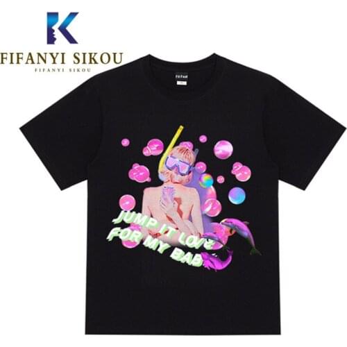 2020 Summer Women Plus Size T-shirt O-Neck Short sleeve Print T shirt Loose Casual Tees Tops Female High quality Cotton Tshirt