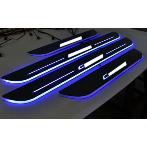 4pcs BRILLENT LED scuff plate door sills fit for CAMARY 2012-2016 CAR styling accessories