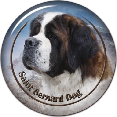 40825# Various Sizes PVC Decal St. Bernard Dog Car Sticker For Bumper Rear Window Laptop Refrigerator Toilet