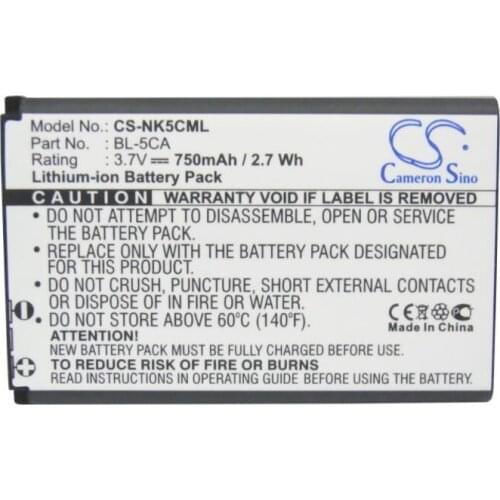 Cameron sino 750mah battery for ANYCOOL Enjoy W02 for BANNO GT03B for NOKIA 1100 1101 1110 1110i 1112 1200 1208 1255 1280 1315