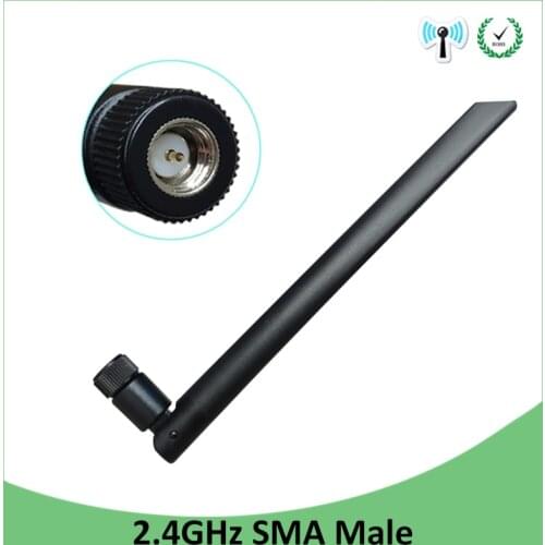 2.4 GHz WiFi Antenna 5dBi Aerial SMA Male Connector 2.4ghz antena IOT wi fi antenne 2.4g For Wireless Router Wifi Booster