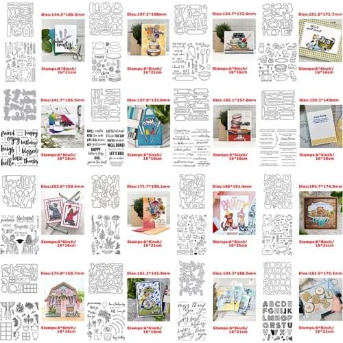 Artrics Drawing Baking Critters Wildflowers Graduate Dies with Stamps Stencil Alphabets Sentiments Cursive Script DIY Craft