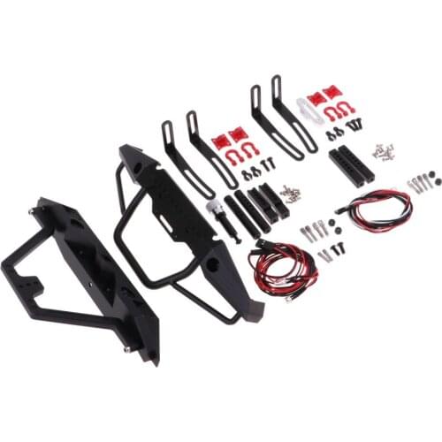 Metal Front Rear Bumper Part for 1:10 RC Crawler -4 SCX10II 90046