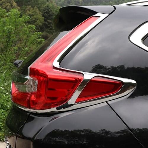 For HONDA CRV C-RV 2017 2018 ABS electroplating rear taillight large shade box trim car styling Exterior decoration Accessories