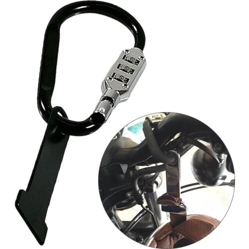 Motorcycle Helmet Lock Buckle Scooter Anti-theft Open Face Helmet Lock Fastener + T-Bar For Racing Motorbike Bike Helmet lock