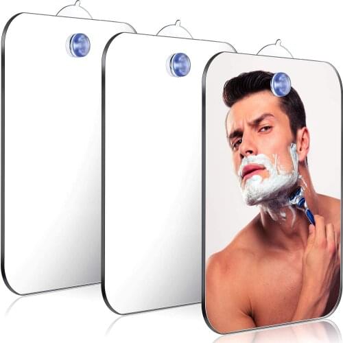 Fogless Bathroom Mirror 1PC Makeup Naturehike Durable Portable Camping Accessories Supplies Wall Suction Shaving Mirror