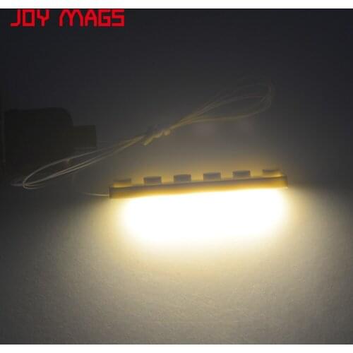 JOY MAGS LED Light Kit 1pcs 1x6 Plate Light Accessory Color With Cool White/Warm White/Yellow/Green/Red/Blue For Building Blocks