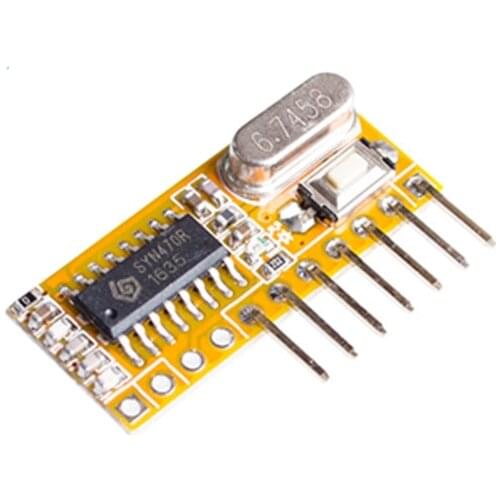 Learning 433MHZ wireless remote control receiver module 433 MHZ 4 receiver RXC6 superheterodyne learning type 433M board