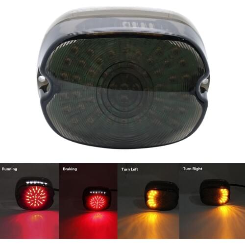 Motorcycle LED Brake Tail Light License Plate Lamp For Harley Sportster 883 1200 XL Touring Softail Dyna Electra Glide Taillight