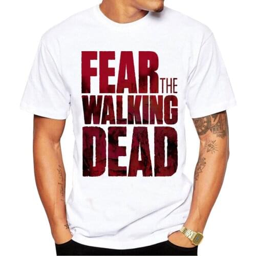 T Shirt men Graphic Streetwear Tshirt The Walking Dead Clothes Japanese male Anime T-shirt Top Tees
