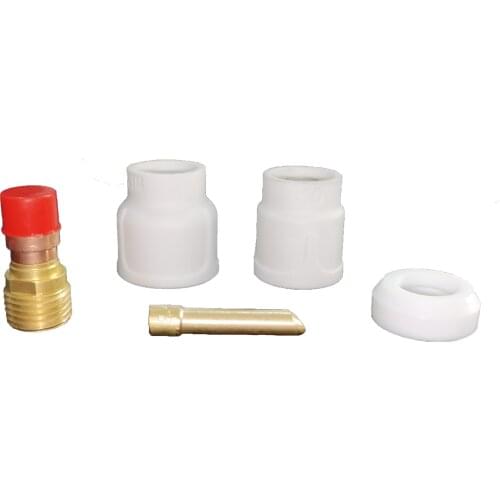 Aluminia Nozzle Set Welding Ceramic Cup 10# 12# 2.4MM For Tig ARC Weld Parts