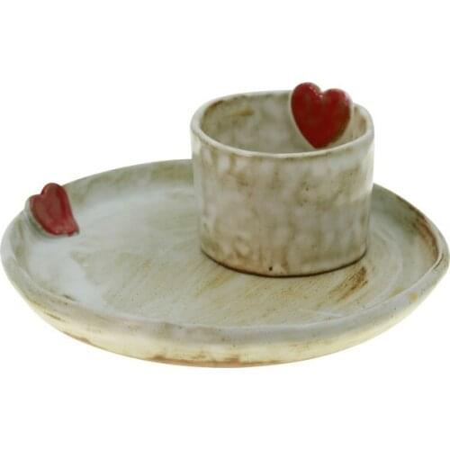 Japanese Ceramic Tea Cup Set Environmentally Friendly Cute Coffee Creative Reusable Crockery Kubek Drinkware EB50BD