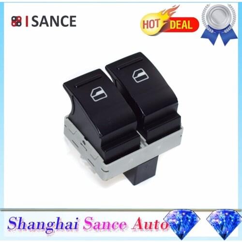 ISANCE Electric Power Window Switch 7E0959855A For VW Transporter T5 T6 2005 2006 2007 2008 2009 2010 2011 2012 2013 2014