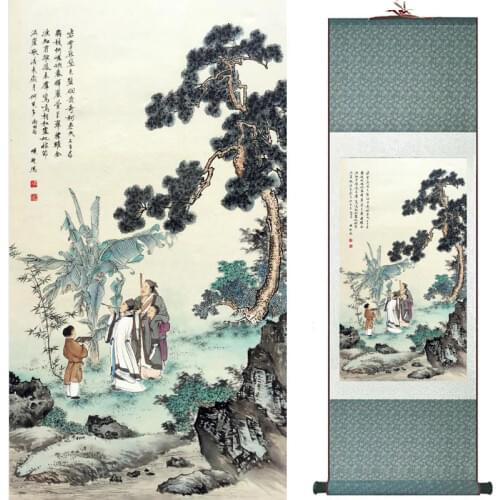 Landscape painting Home Office Decoration Chinese scroll painting landscape art painting Winter art painting TXTX2018010312