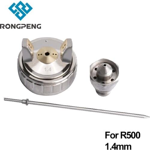 RONGPENG Paint Spray Gun 1.4mm Nozzle Needle Cap Kit Set Pneumatic Tool Gun Repair Parts For R500 Airbrush
