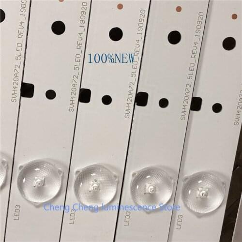 9Pieces/lot FOR Hisense LCD TV backlight strip 42 inch use LED42K220 LED42K188 SVH420A72 aluminum 42CM 3V