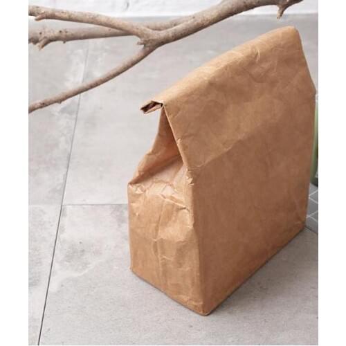 Bento Package Kraft Paper Environmental DuPont Paper Aluminum Film Lunch Box Bag Picnic Insulation Ice Pack