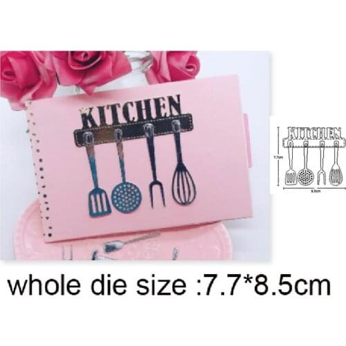 Craft dies Cooking Utensils Cutting Dies Stencils For Greeting Cards Making Scrapbooking dies Metal Dies Nouveau Arrivage 2020