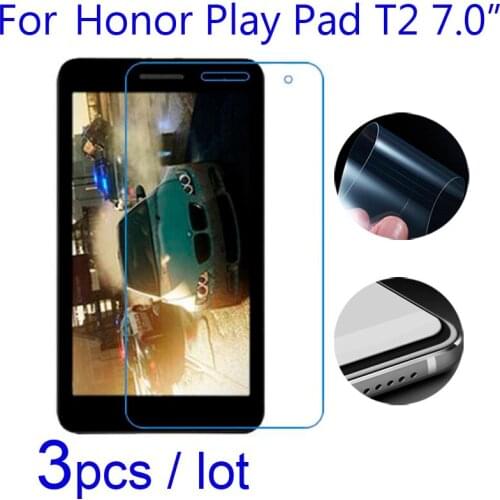 3pcs/lot Soft Clear/Matte/Nano Anti-Explosion Protective Films for Huawei Honor Play Pad T2 7 7.0inch Tablet Screen Protectors