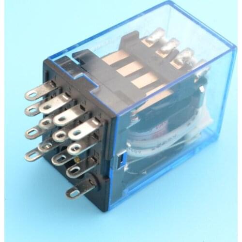LED MY4 General Purpose Relay 4pdt,14pins relais 12V 24V 110V 220V MY4NJ relay switch